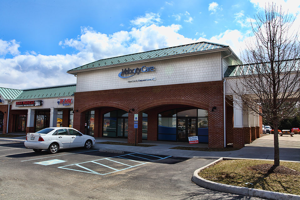 View of the front of the Christiansburg VelocityCare location.
